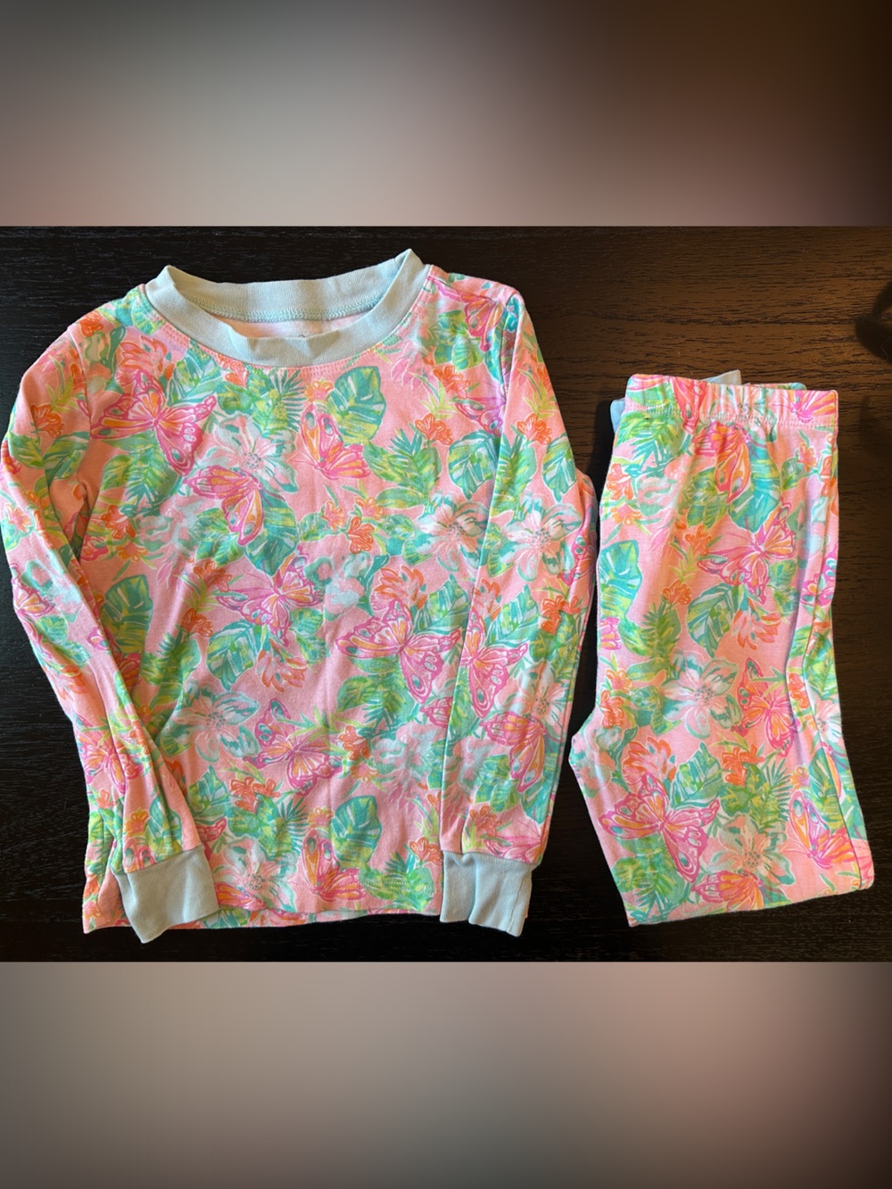 Lilly Pulitzer Pink Tropical Butterfly Pajama Set